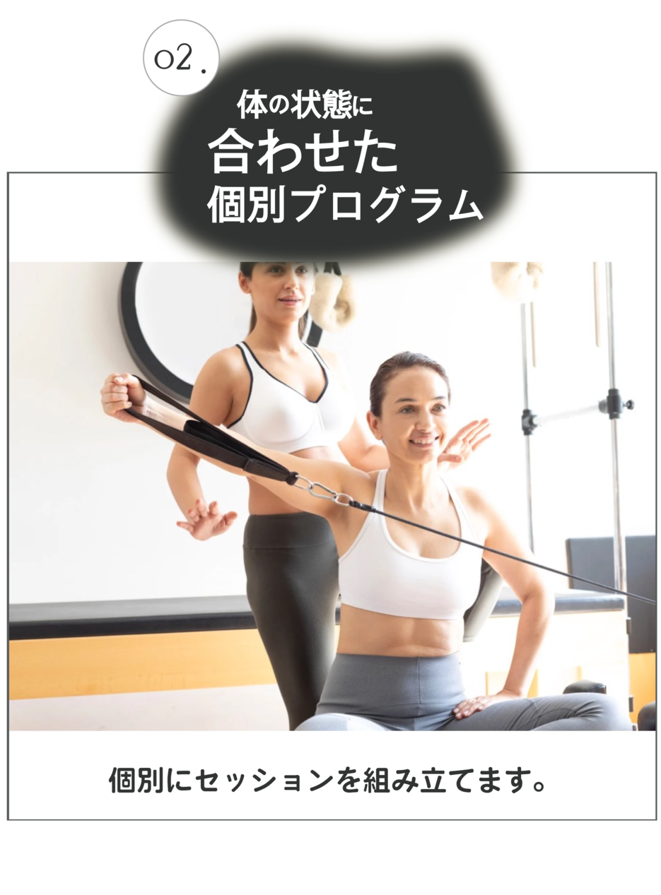 お客様によってオリジナルのプログラムを決めます